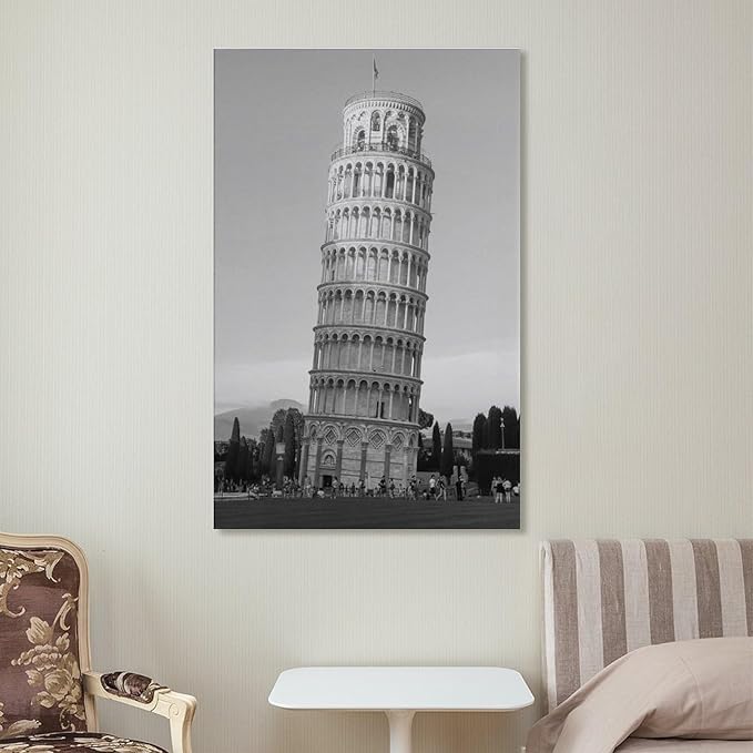 Poster Canvas Painting, Retro Architectural Art, Perfect for Decorating Rooms Or Offices. Frame-style 16x24inch(40x60cm)