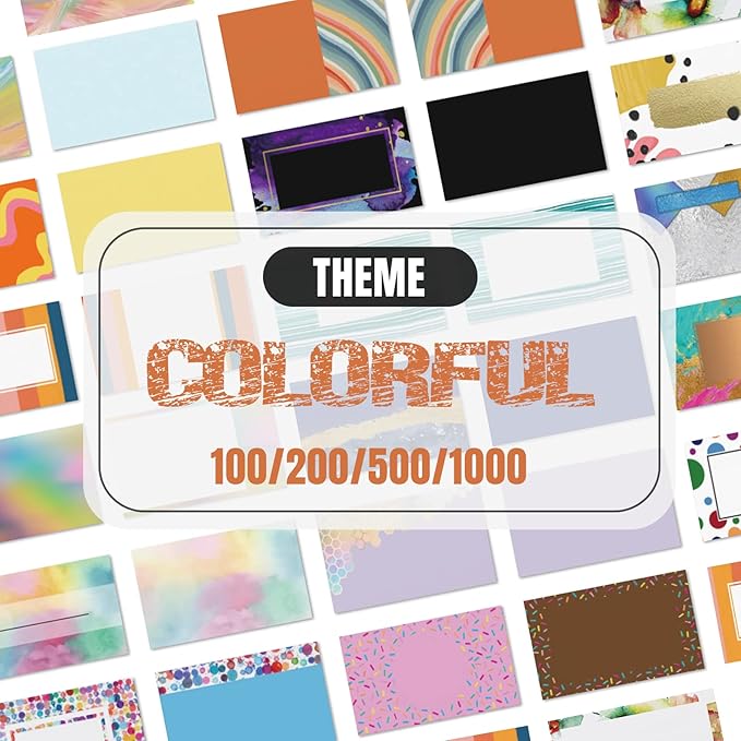Business Cards Customize with Colorful Templates, Custom Business Cards Personalized with Your Logo, 3.5"X 2" 300gsm Matte Paper for Small Business