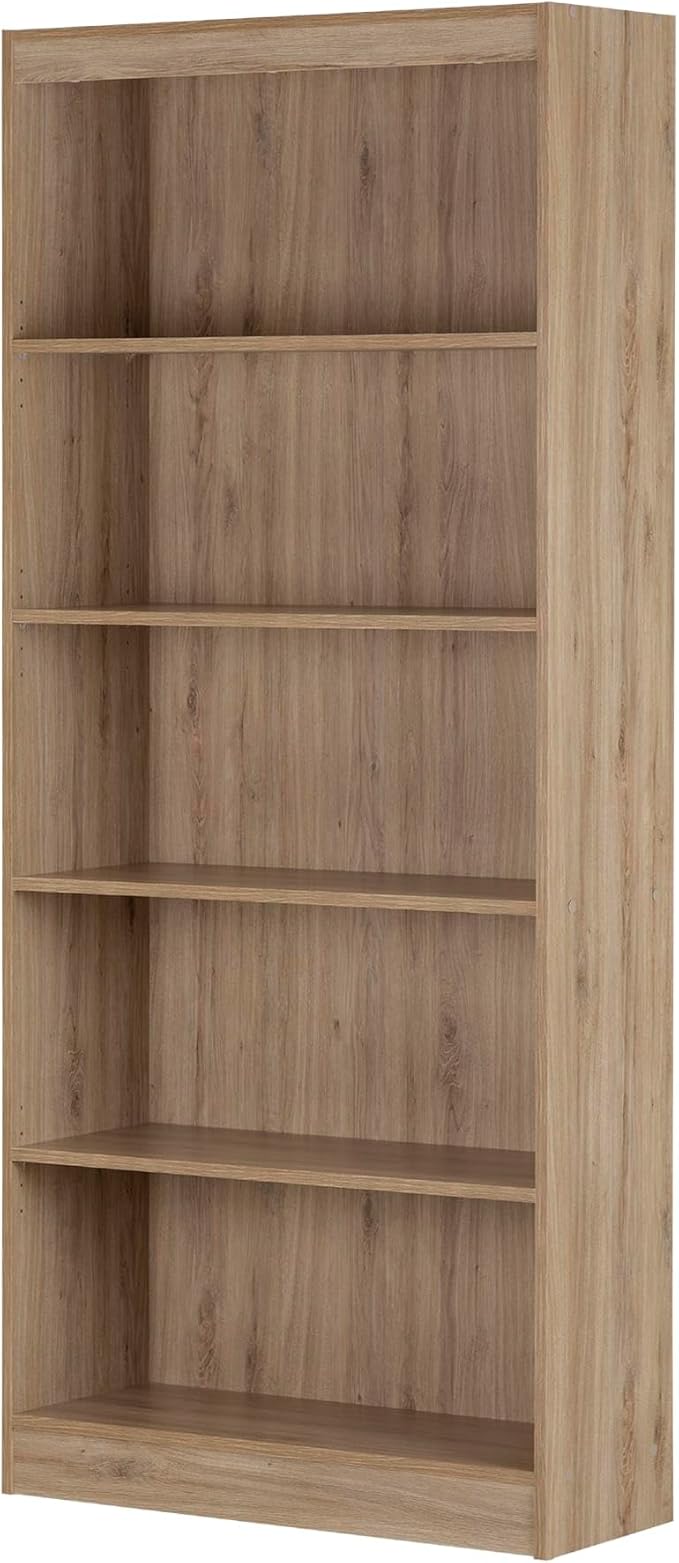 South Shore Axess 5-Shelf Bookcase - Rustic Oak