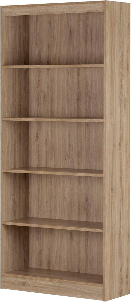 South Shore Axess 5-Shelf Bookcase - Rustic Oak