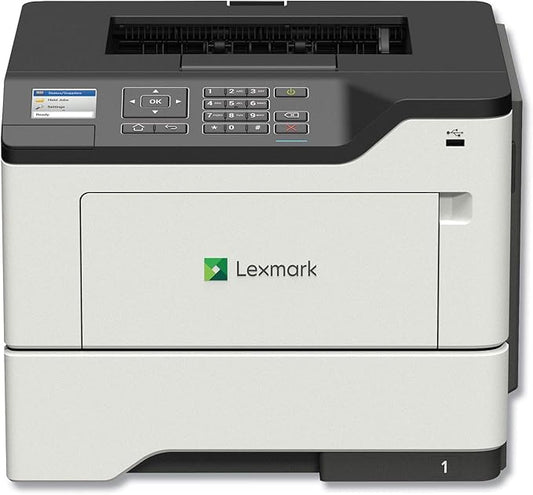 Lexmark MS621dn Monochrome Laser Printer for Office with Duplex 2-Sided Printing, Enhanced Security and Print Speed Up to 50 ppm, 2.4 inch LCD Display (36S0400)