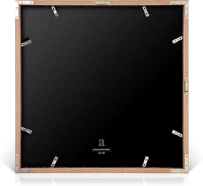 artisane home goods - Gallery Frame 1.0, Picture Frame, 20x20 White Oak, Gallery Wall Frame Set, Large Picture Frame, Oversized Mat (4x4, 4x6, and 5x7)
