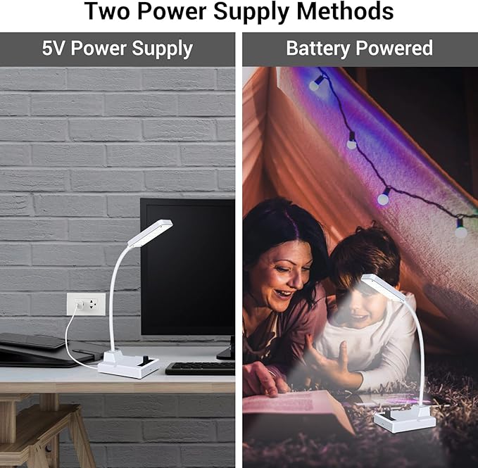 MiOYOOW DIY Rechargeable LED Desk Lamp Kit, Gooseneck Table Light Soldering Practice Kit with Adjustable Brightness, Electronics Soldering Project for School Education and Home Office Use