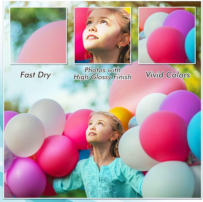Koala Glossy Inkjet Photo Paper Thick 8X10 Inches 100 Sheets 54lb Picture Paper for Inkjet Printer Use DYE INK for Family Photos 200gsm