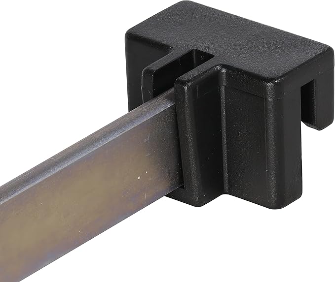 50 Pack Rok Hardware Plastic Rail Clip for Hanging File Cabinet Organizer System, Lateral Bracket, Black, R3308