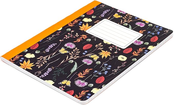 Pukka Pad, Composition Notebooks - 48 Pack of Journals Featuring 140 Pages of College Ruled 80GSM Paper with Sturdy Cover Stock - 9.75 x 7.5in - Bloom