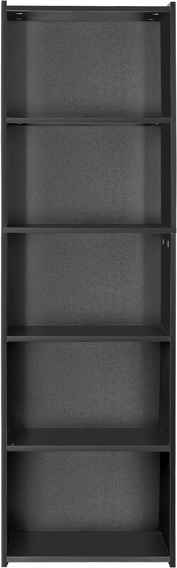 5-Tier Narrow Bookcase for Small Spaces, Freestanding Bookshelf Organizer with Open Shelves for Home Office, Bedroom, Apartment, Kids Room, Storage for Books, Toys and Bins
