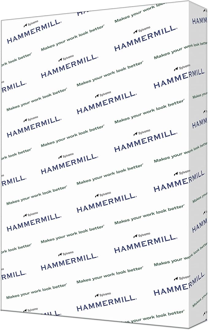Hammermill Cardstock, Premium Color Copy, 100 lb, 18 x 12-100 Bright, Made in the USA Card Stock, 133201R, White -1 Pack (250 Sheets)