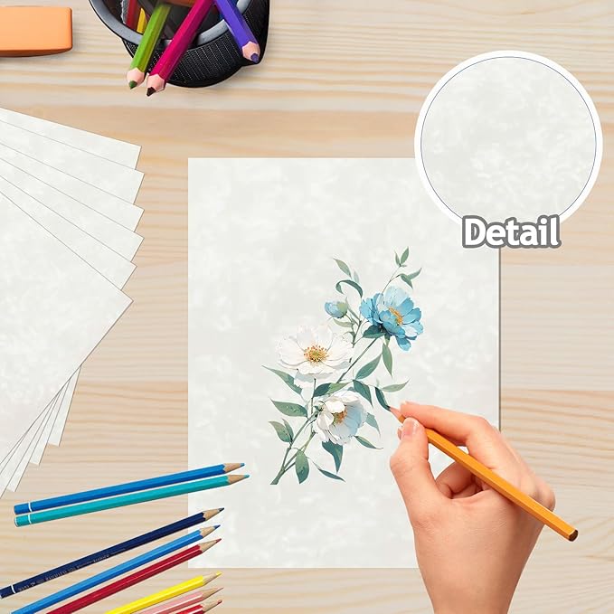 90PCS Vintage Paper 8.5 x 11 in Parchment paper for Writing Letter writing Paper, Decorative Printer Paper for Invitation, Letter, Resume, Award, Diploma, Art, Craft, Certificate Antique (Cream)