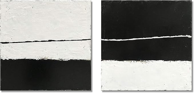 NANKAI Art Contemporary Minimalist style art oil painting Abstract art piece Decorative artwork for home or office wall 20x20 inches - 2 pieces