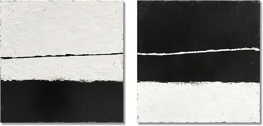NANKAI Art Contemporary Minimalist style art oil painting Abstract art piece Decorative artwork for home or office wall 20x20 inches - 2 pieces