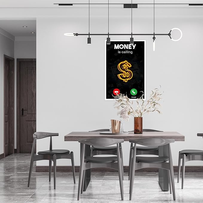 Work Motivation Hustle Inspiring Sign Wall Art Trendy Motivational Positive Quotes Canvas Poster Funky Motivational Quotes Prints Painting For Office Living Room Wall Decor 24x36in Unframed