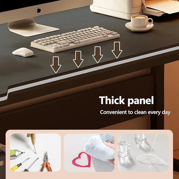 Gaming Desk Computer Writing Table Student Art Modren Simple Style PC Wood Suitable for Home, Office