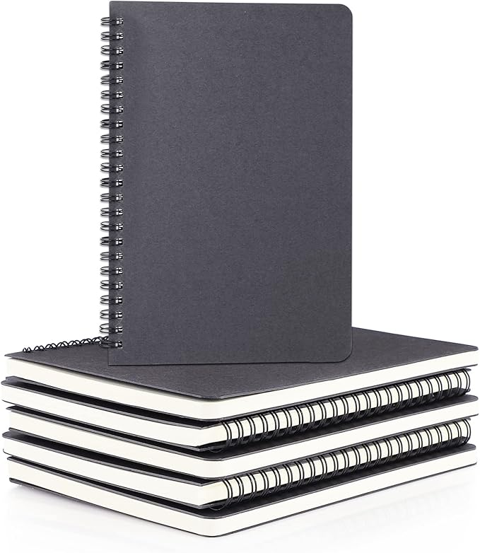 EUSOAR Graph Paper Notebook, B5 3Pack 7.3"x10.2" 120 Pages Hardcover Spiral Notebook Journals, Wirebound Journal Sketch Notebook for Math and Science Students Engineering Artist Drawing