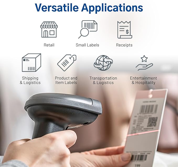TSC DA210 Desktop Direct Thermal Label Printer for Postage, Shipping Tags, Receipts, Barcodes, Retail, Small Business, School, Home Office, and Stickers USB Connection, 4 Inch Width