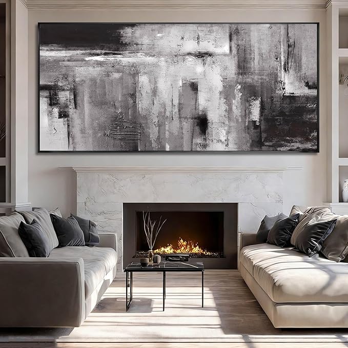 XIANSHOU Graffiti Wall Art Abstract Canvas Picture Contemporary Photo Prints 40"x86" Large Posters for Living Room Office Artwork