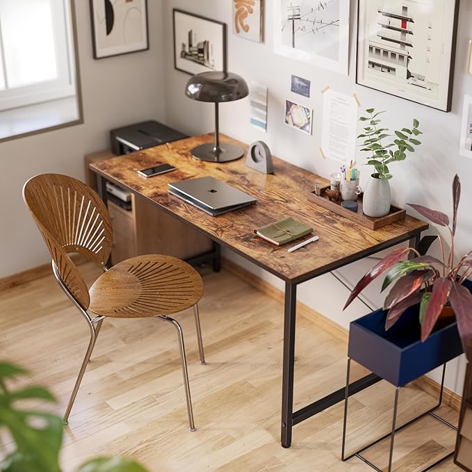 FEZIBO 40 inch Computer Desk Home Office Small Desk, Modern Simple Style PC Table for Home, Office, Study, Writing