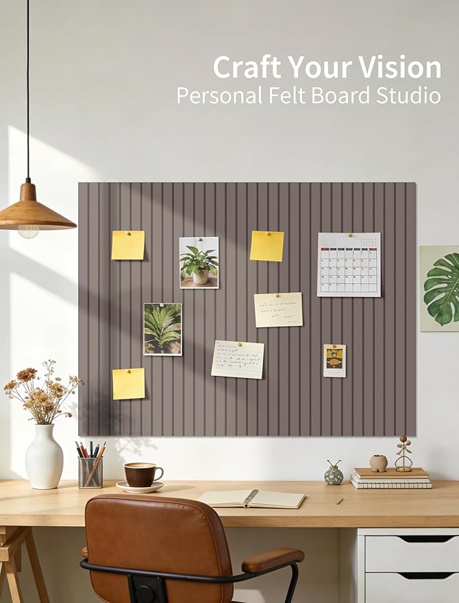 Large Bulletin Board 48"x36" Cork Boards for Walls, 12 Pack Felt Wall Panels Photo Board, Cork Board for Office Home Pin Board