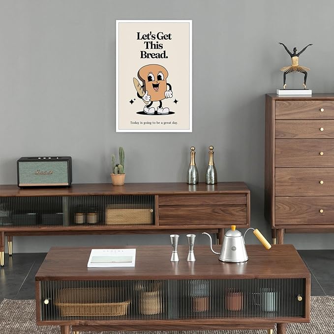 Retro Cute Motivational Canvas Posters Affirmation Positive Quote Wall Art Funny Motivational Inspirational Prints Painting For Office Bedroom Wall Decor 16x24in Unframed