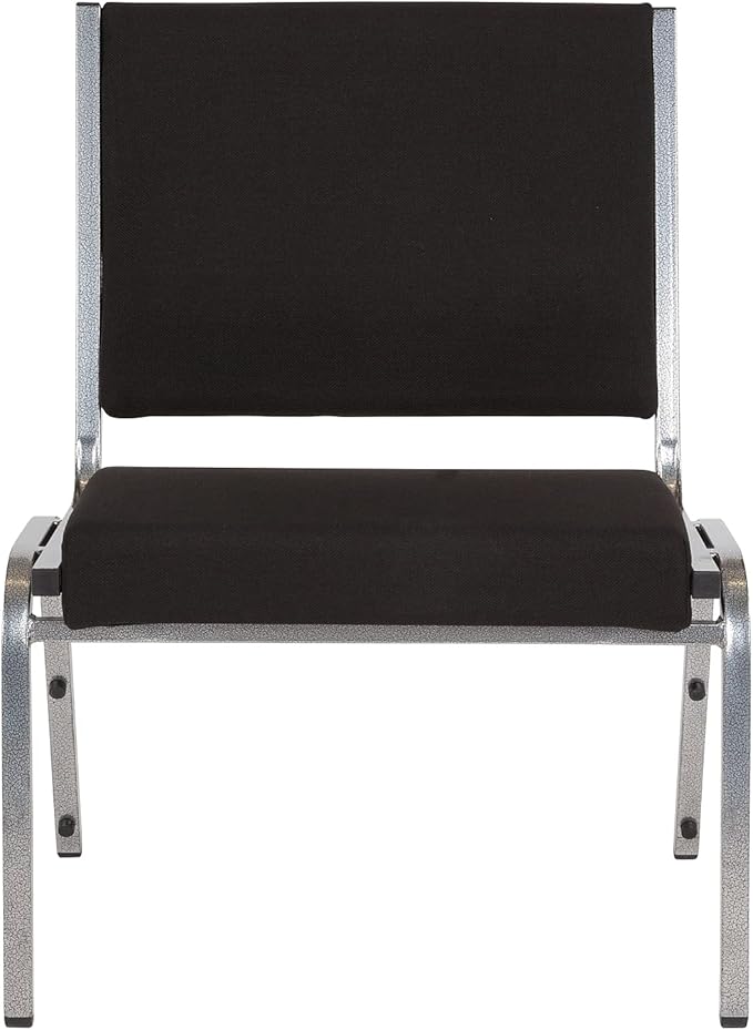 Flash Furniture 4 Pack HERCULES Series 950 lb. Rated Black Fabric Bariatric Medical Reception Chair