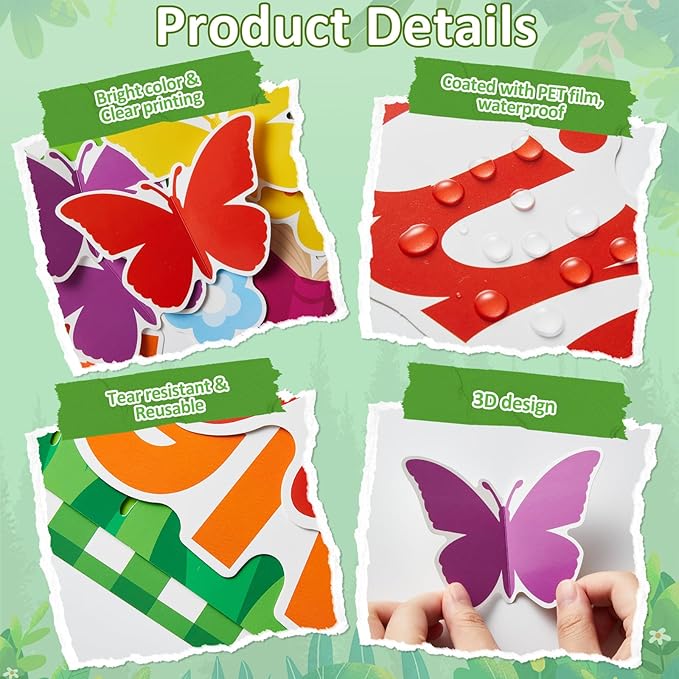 Colorful Reading Bulletin Board Decorations 3D Butterfly Bulletin Board Set Reading Gives You Wings Butterfly Paper Cutouts Classroom for Back to School Elementary Classroom Library Chalkboard Decor