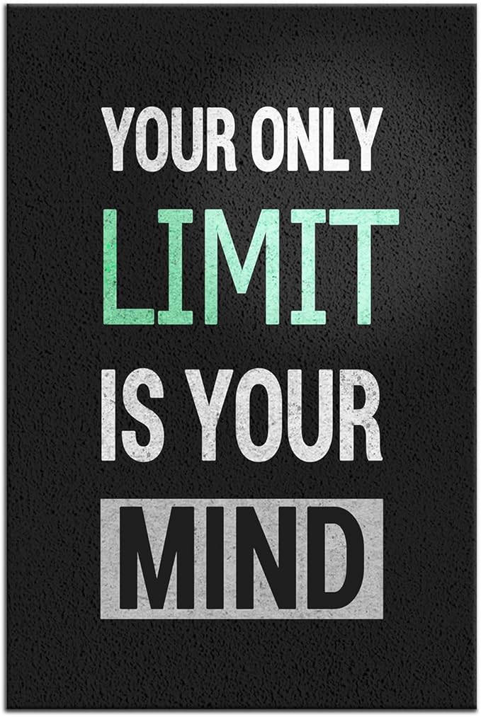 Inspirational Canvas Wall Art Motivational Positive Entrepreneur Quotes Poster Print Canvas Painting Office Home Living room Gym Wall Decoration Framed Ready to Hang [24''Wx36''H]