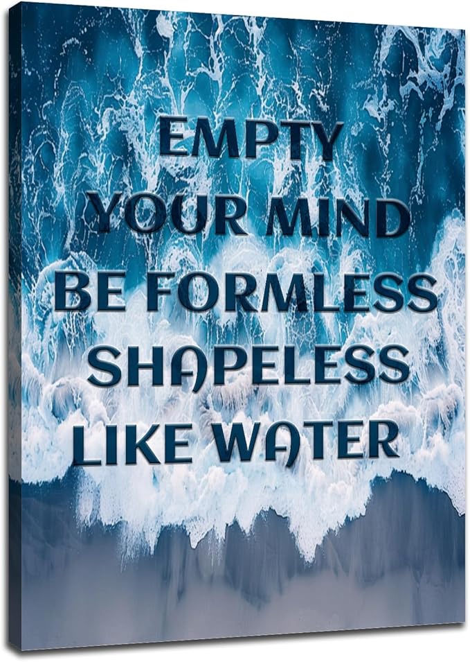 Inspirational Wall Art About Thoughts Quotes Motivational Poster Wall Decor Use for Living Room Bedroom Office Bathroom Canvas Print Sign Framed Art Decoration Ready to Hang [30''Wx 40''H]