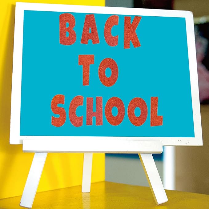 Glitter Bulletin Board Letters for Classroom Alphabet Poster Board Letters for Bulletin Board Display Home School Classroom Decor(Red,4 Inch)