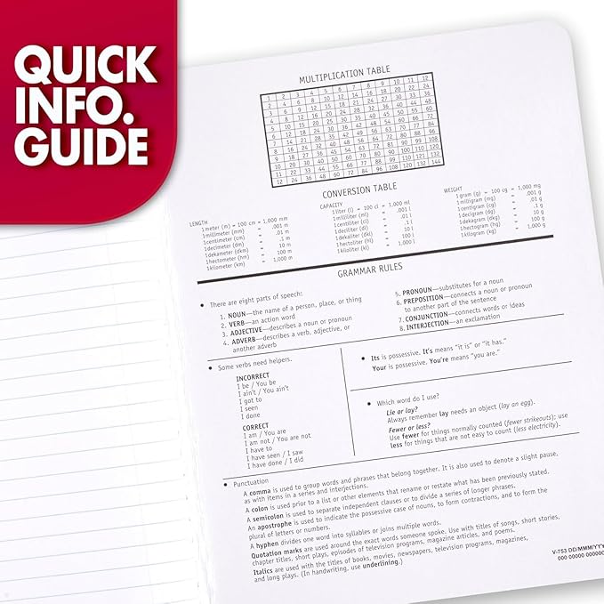 Mead Composition Notebook, Wide Ruled Paper, 7-1/2" x 9-3/4", 100 Sheets, Black Marble (09910)