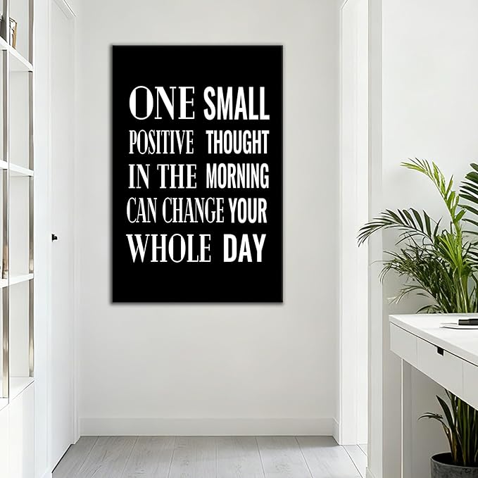 Motivational Office Wall Art Poster Painting Inspirational Entrepreneur Positive Quotes Printed on Canvas Artwork for Modern Home Living Room Room Classroom Workplace Ready to Hang [24''Wx36''H]