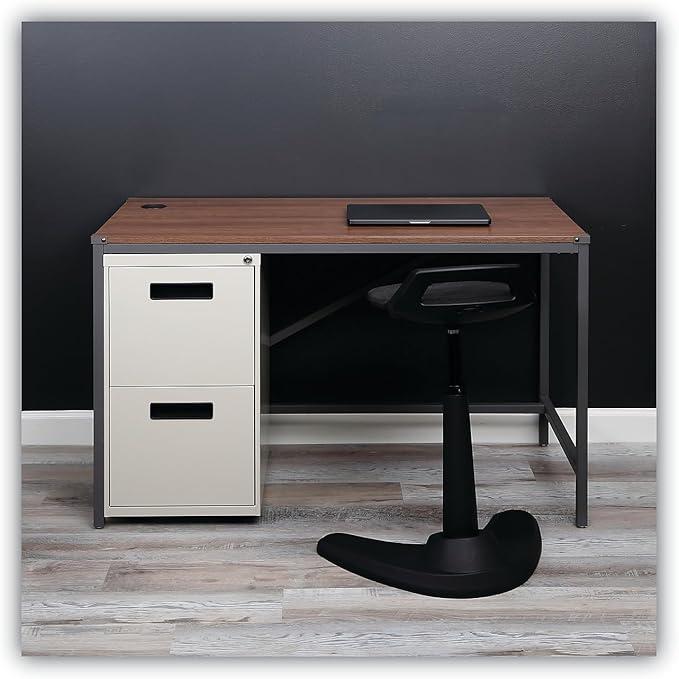 Alera PAFFPY Two-Drawer Metal Pedestal File, 14 7/8w x 19-1/8d x 27-3/4h, Putty