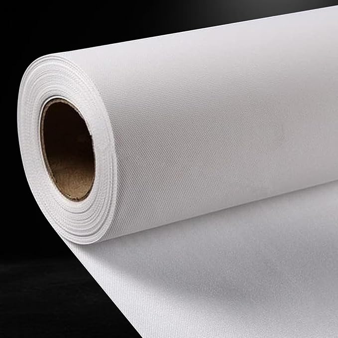 Premium Polyster Matte Canvas Roll 17inchx 40ft ，Waterproof Quick Dry，for Photography、Decorative Painting Advertising and Wide Format Inkjet Printing