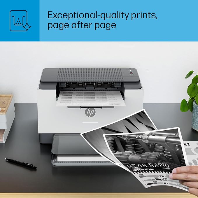 HP LaserJet M207dw Laser Wireless Printer, Black and White, Duplex, Best-for-Office