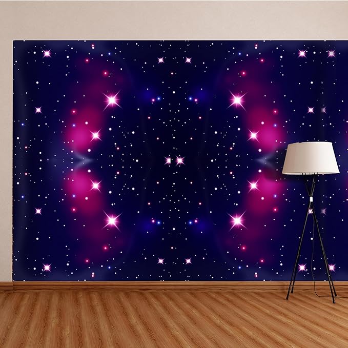Tenceur Bulletin Board Paper 24 Inch x 100ft Fade Resistant Paper Roll for Classroom Decor(Starry Sky)