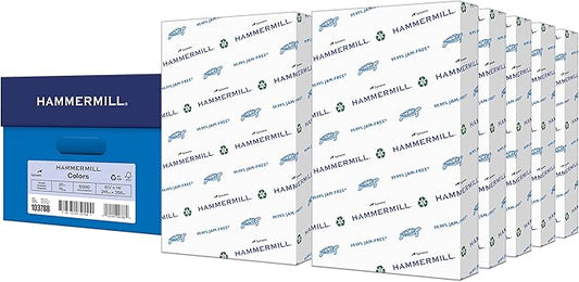 Hammermill Colored Paper, 20 lb Orchid Printer Paper, 8.5 x 14 - Made in the USA, Pastel Paper, 103788C - 10 Ream (5,000 Sheets)