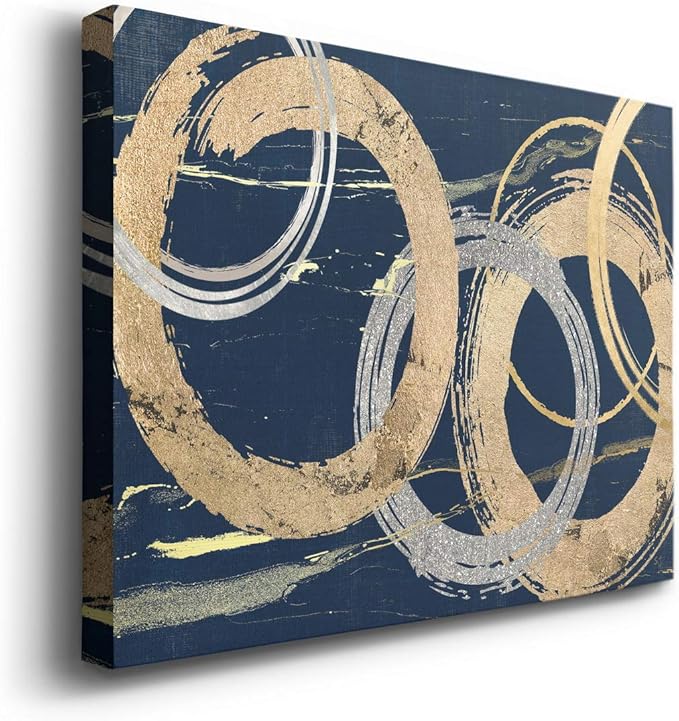Landscape Wall Art Premium Gallery Wrapped Canvas Abstract Ocean Forest Modern Artwork Decoration for Living Room Kitchen Bathroom Office, Ready to Hang