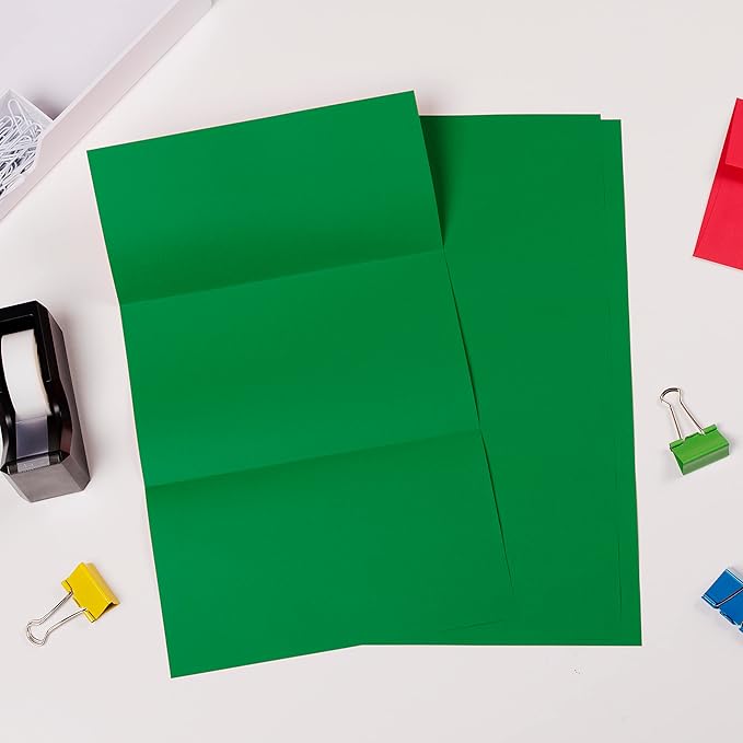 JAM PAPER Legal Colored 24lb Paper - 90 gsm - 8.5 x 14 - Green Recycled - 100 Sheets/Pack