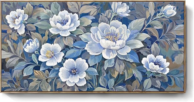 amatop Oversized Wall Art Floral Canvas Decor Framed Botanical Prints Modern Landscape Wall Decor Natural Art Work For Living Rooms Bedrooms And Offices 58X29