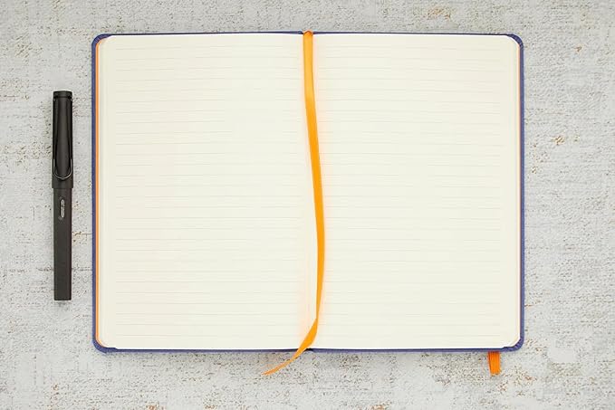 Rhodia Rhodiarama Webnotebook - Lined 96 Sheets - 5 1/2 x 8 1/4 - Sapphire Cover
