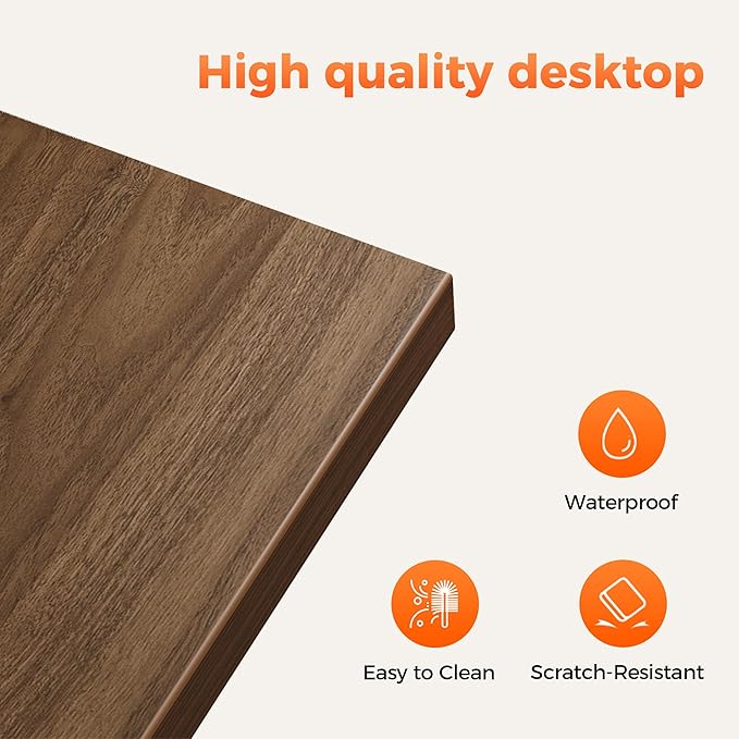 Mericonia 32 inch Rolling Computer Desk with Wheels, Gaming Desk for Small Spaces, Modern Simple Style Table for Home Office, Study Writing Table
