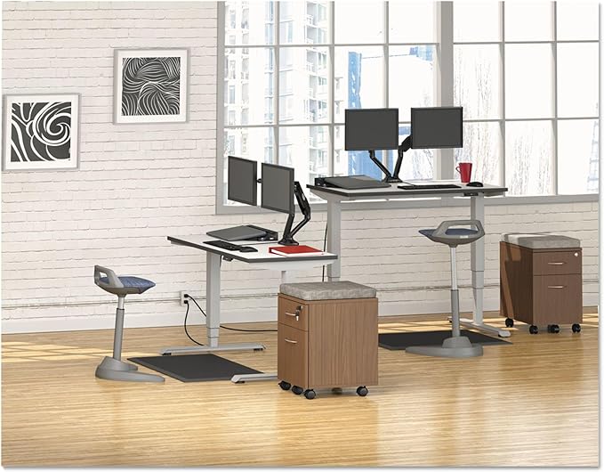 Alera ALE Valencia Series Mobile Box/File Pedestal, 15 7/8 x 19 1/8 x 22 7/8, Walnut