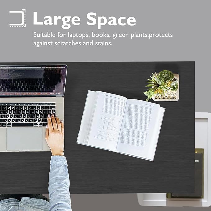 BestOffice Computer Desk,Home Office Desk, Modern Simple Style for Home Office Study Writing (Black, 32 Inch)