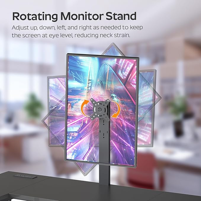 L Shaped Computer Desk with Adjustable Monitor Stand, Gaming Desk with Power Outlets, Office Desk with Fabric Drawer, File Drawer and Hook, for Living Room, Home Office, Black DN03UBB