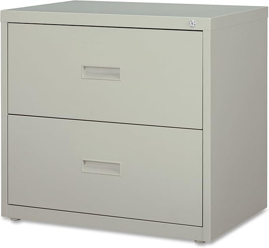 Lorell 2-Drawer Lateral File, 30 by 18-5/8 by 28-1/8-Inch, Light Gray