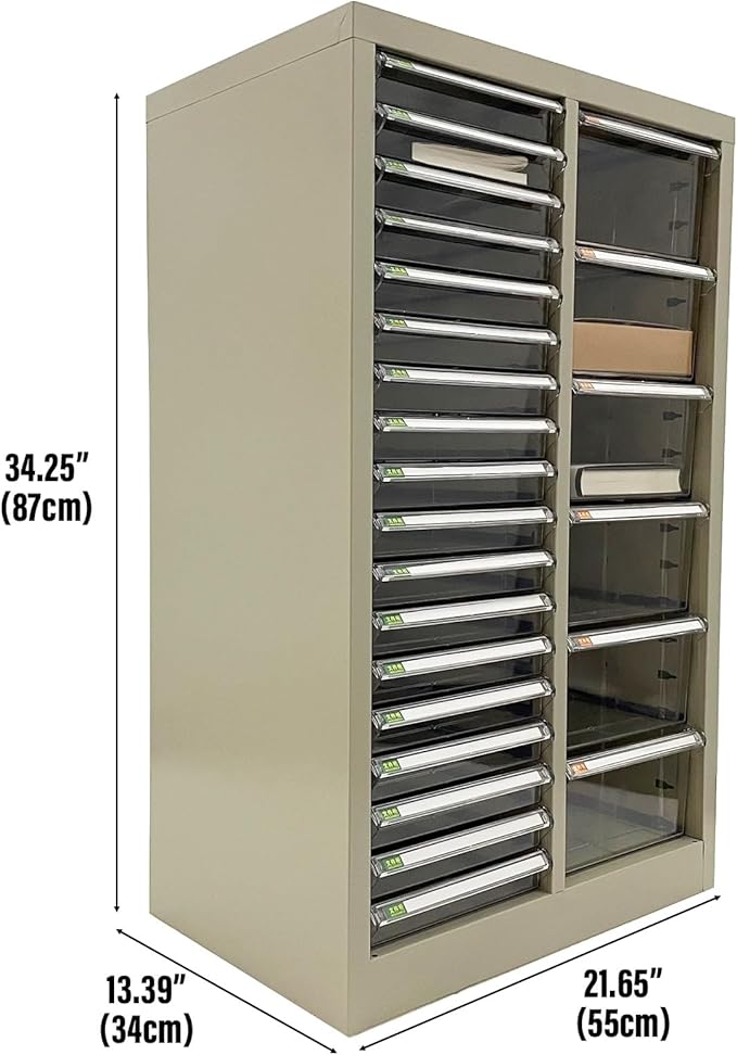 File Cabinets 24 Drawer Document Storage Cabinet Paper Organizer Filing Cabinet Combination Model with Large and Small Drawers