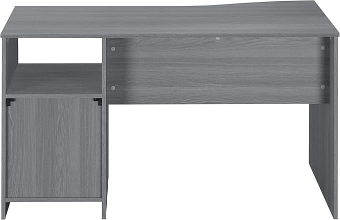 51" Classic Computer Desk with Drawers, 3-Drawer Home Office Desk with Storage, Grey
