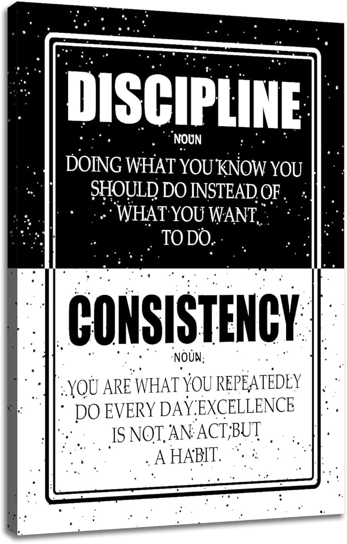 Inspirational Wall Art Motivational Entrepreneur Quotes Picture Poster Positive print Painting Wooden Framed for Living Room Bedroom Office Wall Decor Stretched and Framed [24''Wx36''H]