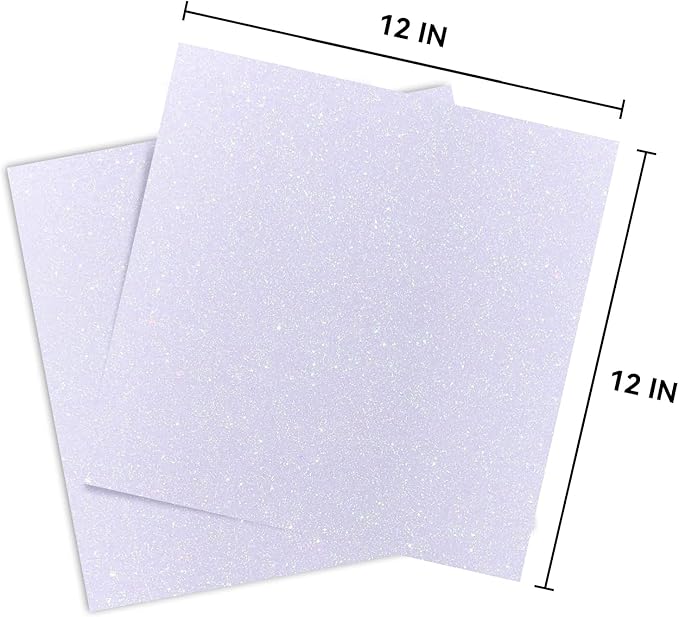 200Sheets White Glitter Cardstock 12 x 12, Thick Paper for Cricut, Card Stock for Card Making, Scrapbooking, Craft