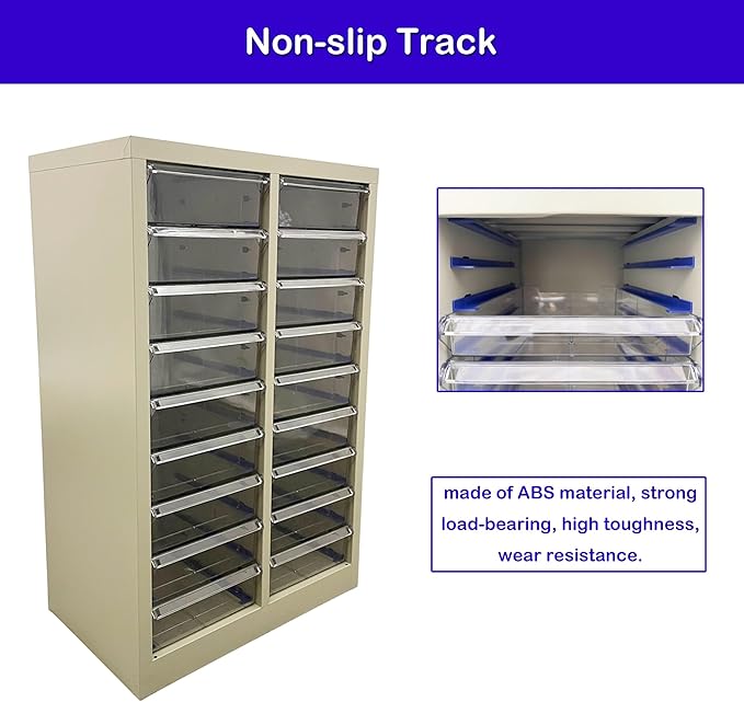 INTSUPERMAI Office Drawer Storage Cabinets Office Cabinet Storage Organizer Document Cabinets File Cabinet 18 Drawers Metal Document