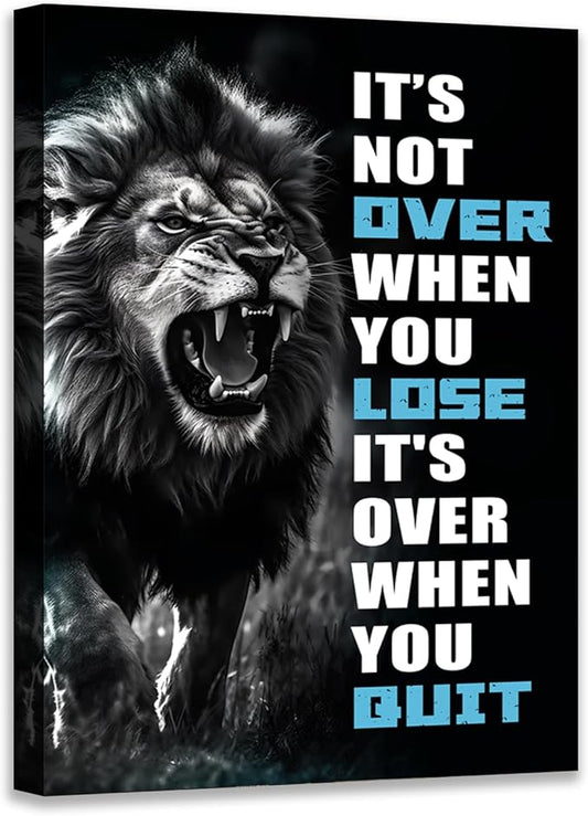 Novatique Inspirational Wall Decor for Office Motivational Wall Art Inspirational Positive Poster Canvas Print for Living Room Bedroom, 24 x 36inch